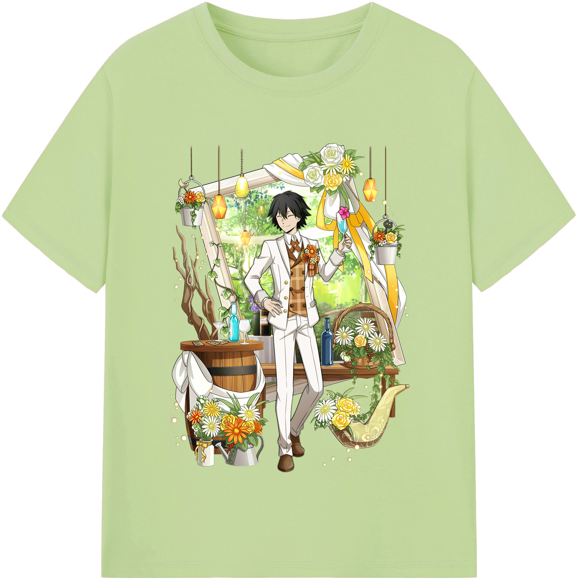 （画像用） 文豪ストレイドッグス Bungo Stray Dogs 綿100％半袖Tシャツ（フロントプリント）